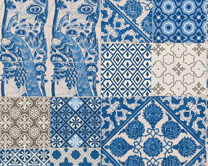 AS Creation Metropolitan Stories | 36923-1 - Blauw / Creme Behang