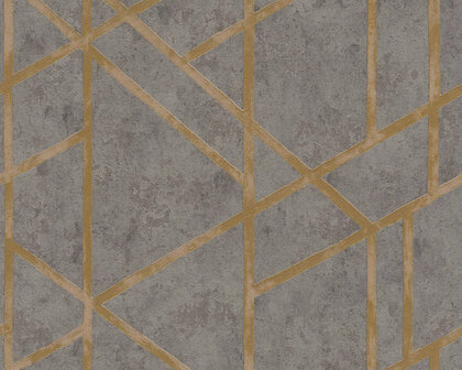 AS Creation Metropolitan Stories | 36928-1 - Grijs / Goud Behang