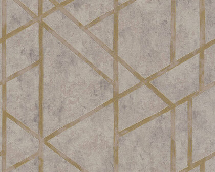 AS Creation Metropolitan Stories | 36928-3 - Bruin / Goud Behang