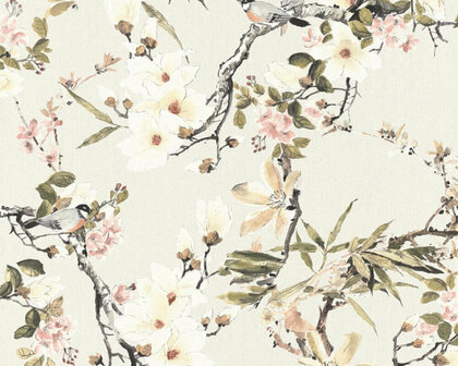 AS Creation Michalsky Dream Again 36498-2 - Beige / Groen Behang