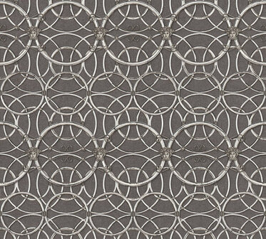 Versace Home 4 - 37049-5 - Zilver - Grijs Behang