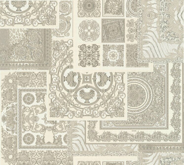 Versace Home 4 - 37048-5 - Zilver - Grijs Behang
