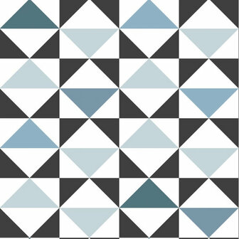 Esta Home Scandi Cool 139097 - Zwart - Blauw Behang