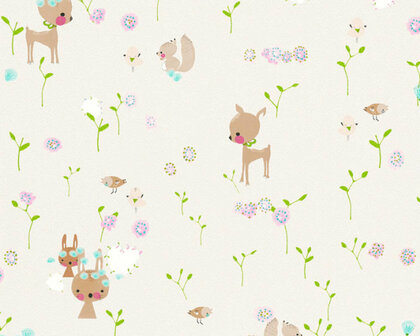 AS Creation Boys and Girls 6 36988-1 - Beige / Bruin Behang