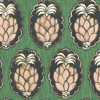 Casadeco Cuba CBBA84357434 - Roze / Groen Behang