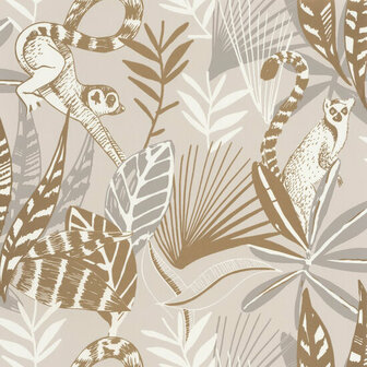 Caselio L&#039;Odyssee OYS101401010 - Beige / Wit Behang
