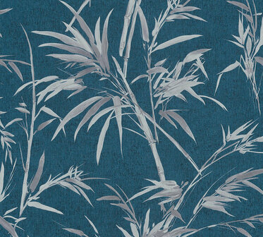 AS Creation Sumatra 37376-6 | 373766 - Blauw / Zilver Behang