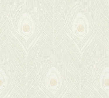 AS Creation Absolutely Chic 36971-1 | 369711 - off white soft grey pauwenveer Behang