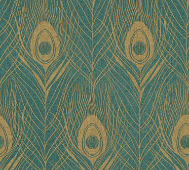 AS Creation Absolutely Chic 36971-4 | 369714 - Groen / Goud Behang
