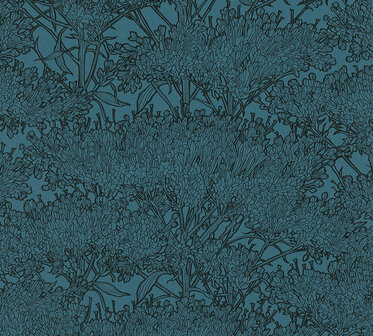 AS Creation Absolutely Chic 36972-6 | 369726 - Blauw / Zwart Behang