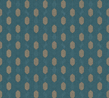 AS Creation Absolutely Chic 36973-4 | 369734 - Blauw / Bruin Behang
