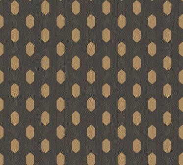 AS Creation Absolutely Chic 36973-5 | 369735 - Zwart / Goud Behang