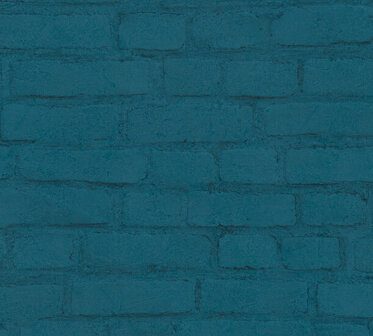 AS Creation Elements 37414-4 - 374144 Blauw / Zwart Behang