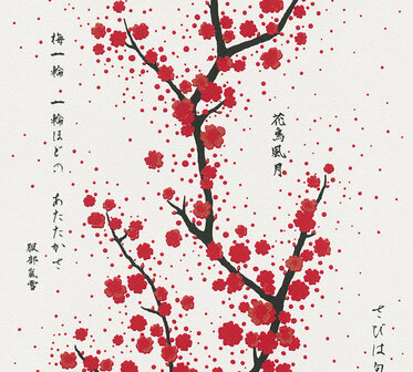 AS Creation Asian Fusion 37469-2 | 374692 - Rood / Zwart Behang