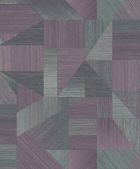 Dutch First Class Bakau Plum/teal 65752 Behang