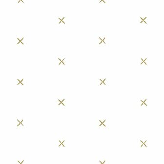 Esta Home Black &amp; White 139129 - Wit - Goud Behang