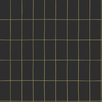 Esta Home Black &amp; White 139132 - Zwart - Goud Behang