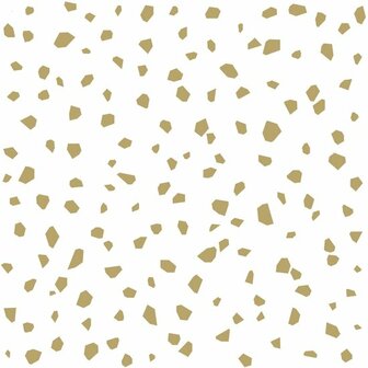 Esta Home Black &amp; White 139133 - Wit - Goud Behang