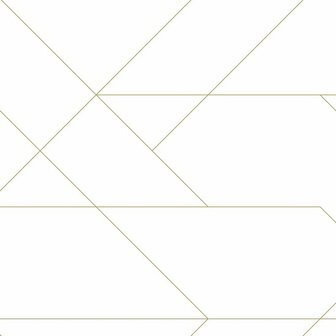 Esta Home Black &amp; White 139143 - Wit - Goud Behang