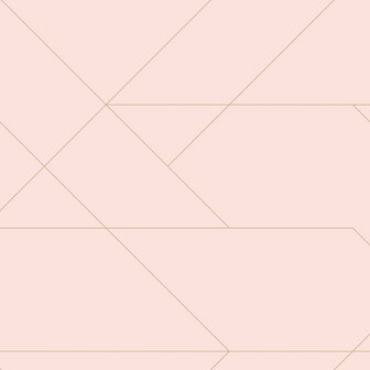 Esta Art Deco 139211 - Roze - Goud Behang