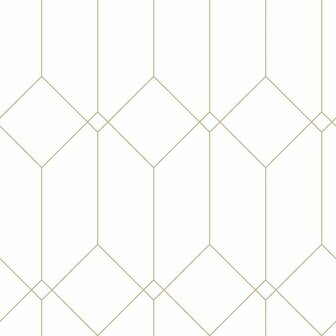 Esta Art Deco 139223 - Wit - Goud Behang