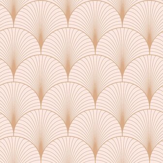 Esta Art Deco 139229 - Roze - Goud Behang