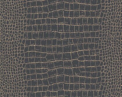 AS Creation Trendwall | 3710-03 - 371003 Zwart / Goud Behang