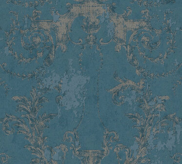 AS Creation History of Art 37648-5 - 376485 - Blauw / Zilver Behang