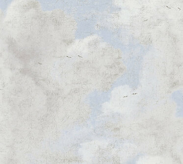 AS Creation History of Art 37649-3 - 376493 - Blauw / Wit Behang