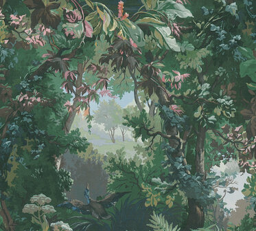 AS Creation History of Art 37652-1 - 376521 - Groen / Blauw Behang