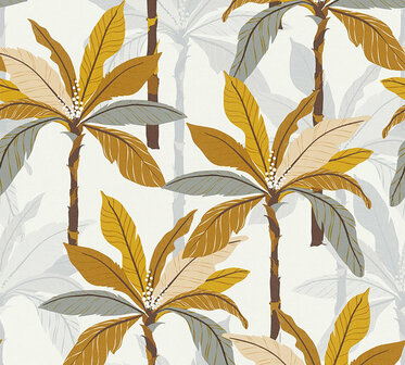 AS Creation Geo Nordic 37530-2 - 375302 - Geel / Wit Behang