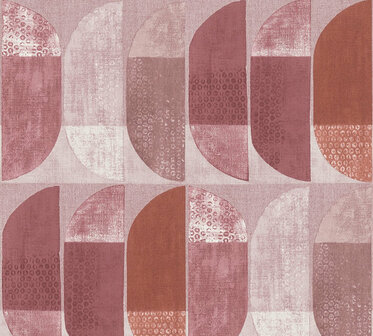AS Creation Geo Nordic 37531-6 - 375316 - Rood / Roze Behang