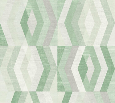 AS Creation Geo Nordic 37533-5 - 375335 - Groen / Grijs Behang