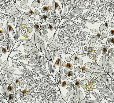 AS Creation Geo Nordic 37534-3 - 375343 - Grijs / Oranje Behang