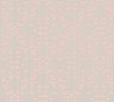 AS Creation New Life 35690-4 - 356904 - Beige / Roze Behang