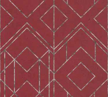 AS Creation Metropolitan Stories II Ava / New York 37869-2 - 378692 - Rood / Grijs Behang