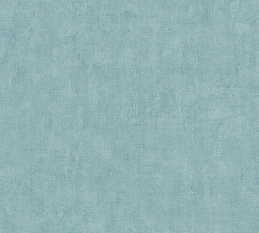 AS Creation Cuba 38024-3 / 380243 - Blauw/aqua groen Behang