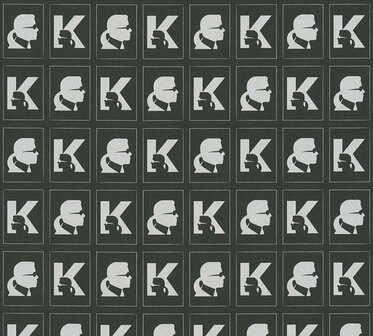 AS Creation Karl Lagerfeld Kameo 37842-3 - 378423 - Zwart / Wit Behang
