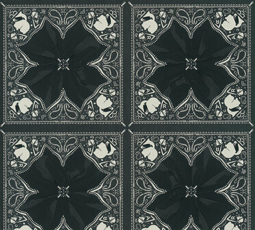 AS Creation Karl Lagerfeld Kaleidoscope 37845-2 - 378452 - Zwart / Wit Behang