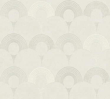 AS Creation Pop Style 37480-1 - 374801 - Grijs / Zilver Behang