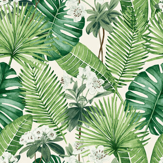 Dutch Wallcoverings Eden Bladeren/bloem M378-14 Behang