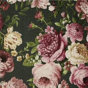 Arthouse Tapestry Floral Charcoal/Pink 297305 Behang