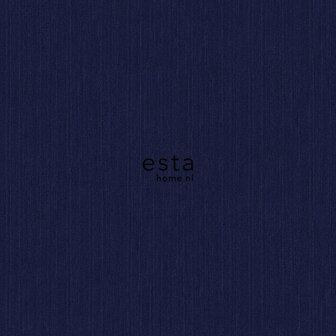 Esta Home Behang jeans structuur donkerblauw 137735 - Blauw Behang