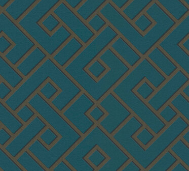 AS Creation Michalsky Living Change Is Good 37984-3 - 379843 - Blauw / Groen / Goud Behang