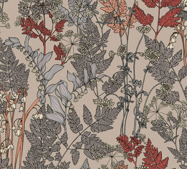 AS Creation AP Floral Impression 37751-2 - 377512 - Beige / Grijs Behang