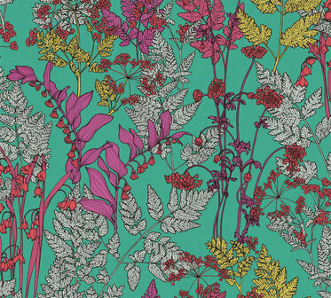 AS Creation AP Floral Impression 37751-6 - 377516 - Groen / Paars Behang