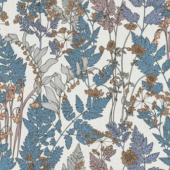 AS Creation AP Floral Impression 37751-7 - 377517 - Blauw / Creme Behang