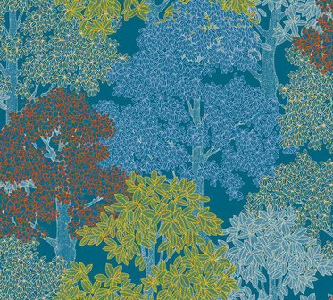 AS Creation AP Floral Impression 37753-1 - 377531 - Blauw / Geel Behang