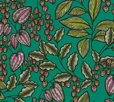AS Creation AP Floral Impression 37754-7 - 377547 - Groen / Rood Behang