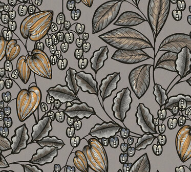 AS Creation AP Floral Impression 37754-9 - 377549 - Grijs / Bruin Behang